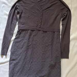 Orange Creek Charcoal Long Sleeve Dress
